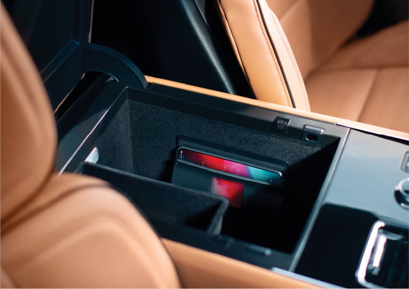 The interior of a 2023 Lincoln Aviator® Black Label model is shown in the Flight theme | Stivers Lincoln (AL) in Montgomery AL