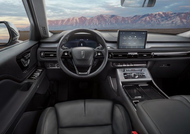 The interior of a Lincoln Aviator® SUV is shown | Stivers Lincoln (AL) in Montgomery AL