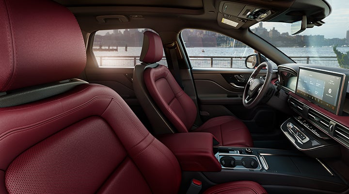 The available Perfect Position front seats in the 2024 Lincoln Corsair® SUV are shown. | Stivers Lincoln (AL) in Montgomery AL