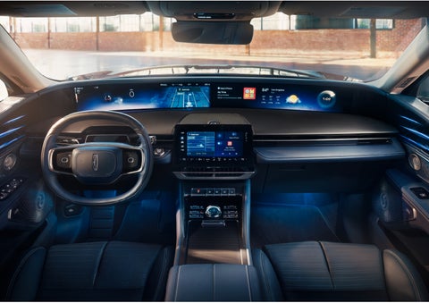 The panoramic display is shown in a 2024 Lincoln Nautilus® SUV. | Stivers Lincoln (AL) in Montgomery AL