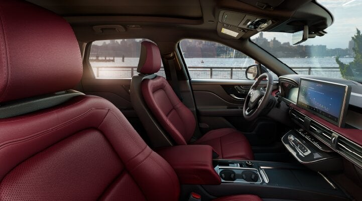 The available Perfect Position front seats in the 2025 Lincoln Corsair® SUV are shown. | Stivers Lincoln (AL) in Montgomery AL