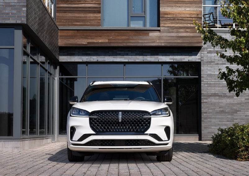 The front of a 2026 Lincoln Aviator® SUV is shown. | Stivers Lincoln (AL) in Montgomery AL