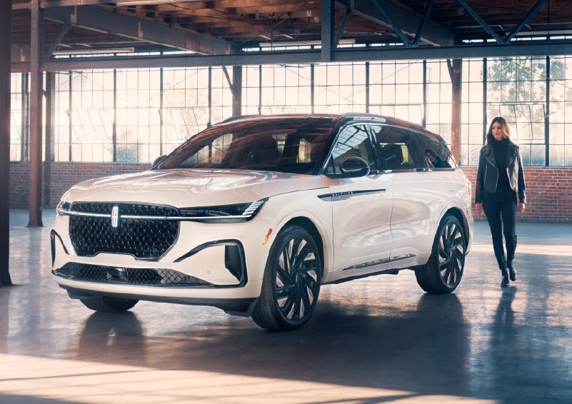 A person approaches a 2026 Lincoln Nautilus® SUV. | Stivers Lincoln (AL) in Montgomery AL