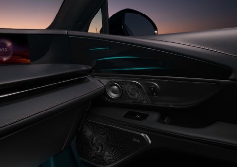 Selectable ambient lighting glows in the passenger door panel. | Stivers Lincoln (AL) in Montgomery AL