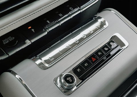 The piano key gear selector of a 2027 Lincoln Aviator® Back Label™ SUV. | Stivers Lincoln (AL) in Montgomery AL
