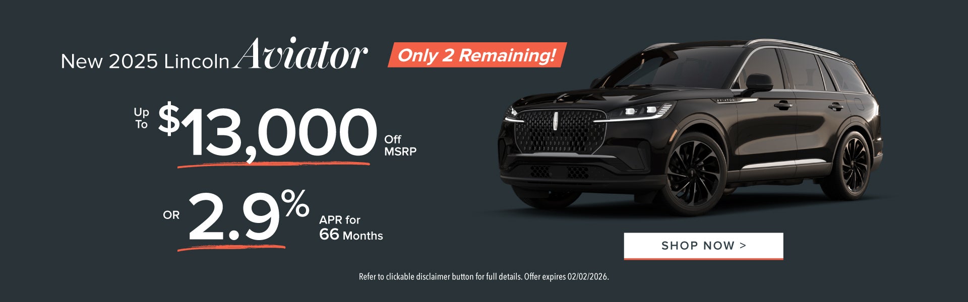 New 2025 Lincoln Aviator